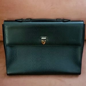Genuine Asprey Leather Folder Briefcase